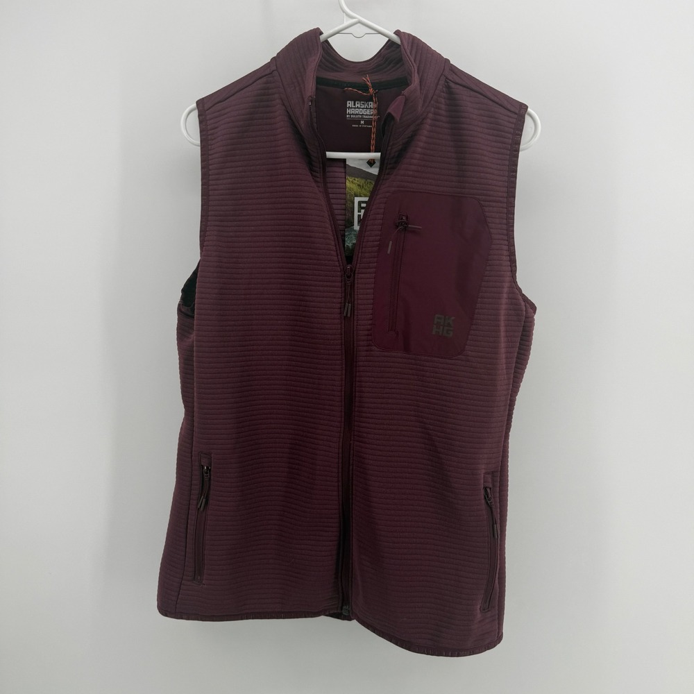 Duluth Trading Co AKHG Blackburn Fleece Vest Women Medium Purple 91610 MBY